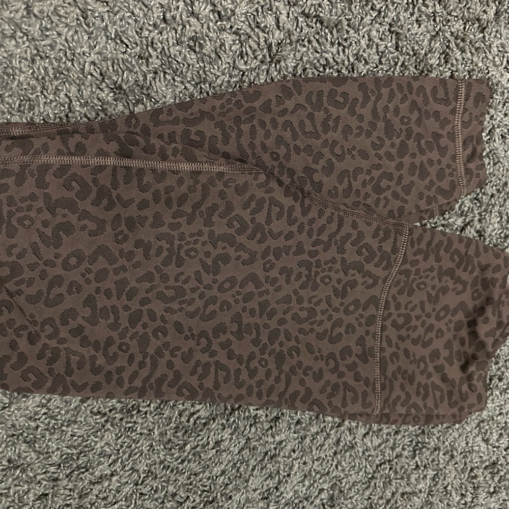 Brown Leopard Print Leggings